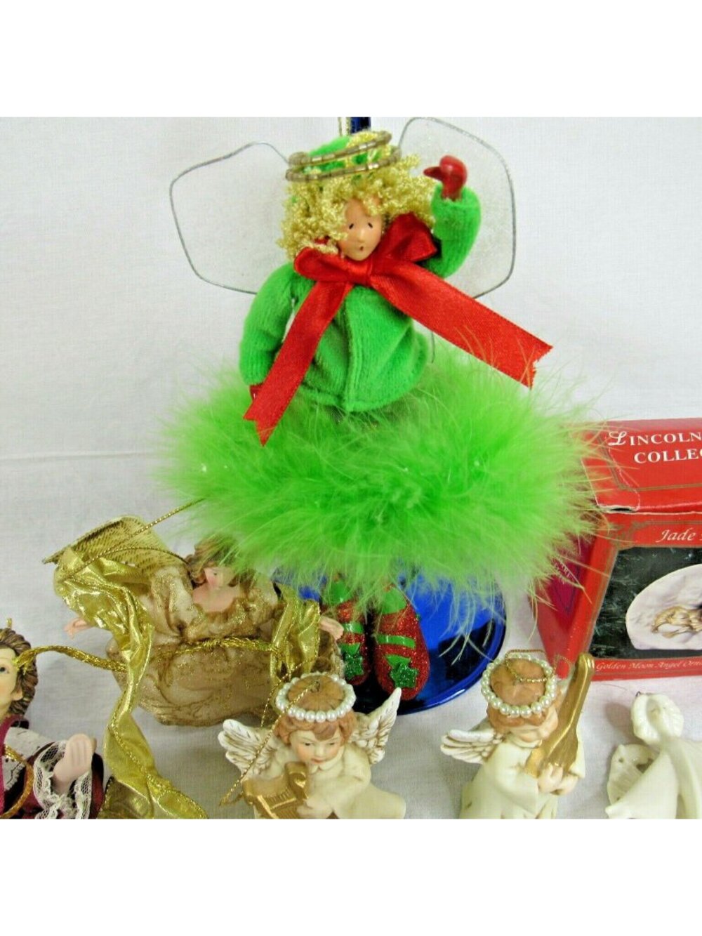 Vintage 18 Piece Angel Ornament Collection Christmas Holiday Decor Hanging - Picture 2 of 10
